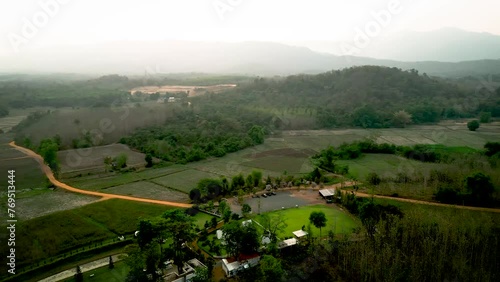 rice terraces in the morning