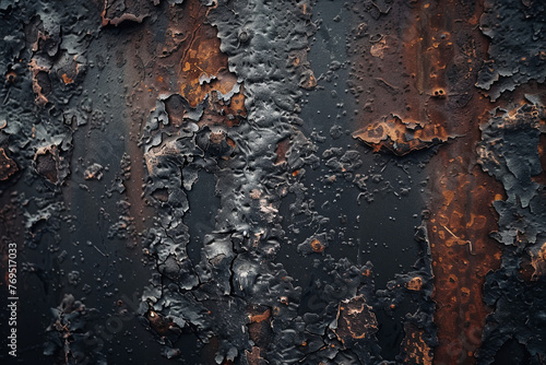 Dark rusty metal surface for background