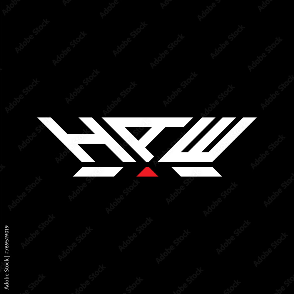 HAW letter logo vector design, HAW simple and modern logo. HAW luxurious alphabet design HAW letter logo vector design, HAW simple and modern logo. HAW luxurious alphabet design