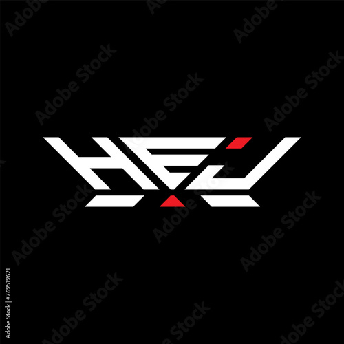 HEJ letter logo vector design, HEJ simple and modern logo. HEJ luxurious alphabet design