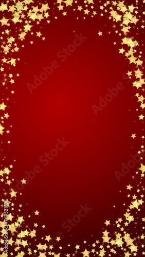 Magic stars vector overlay.  Gold stars scattered photo