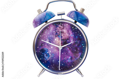 Blue and Purple Clock With Stars © Yasir