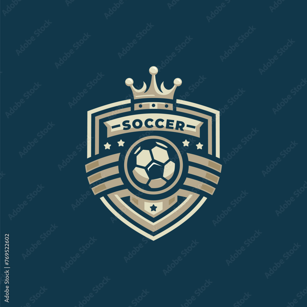 Fototapeta premium Football logo vector