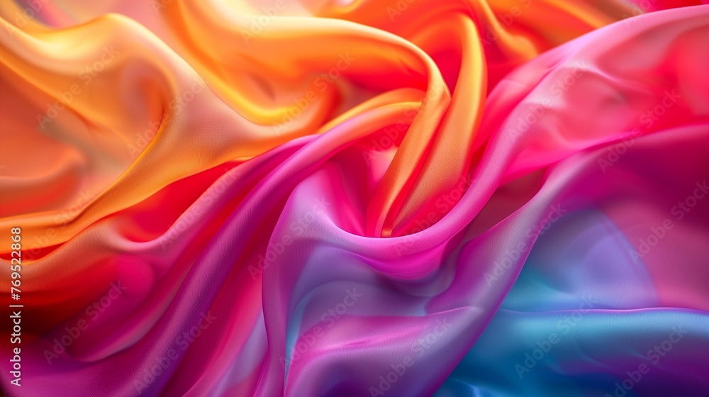 Fototapeta premium Abstract textil backgrouns with silk