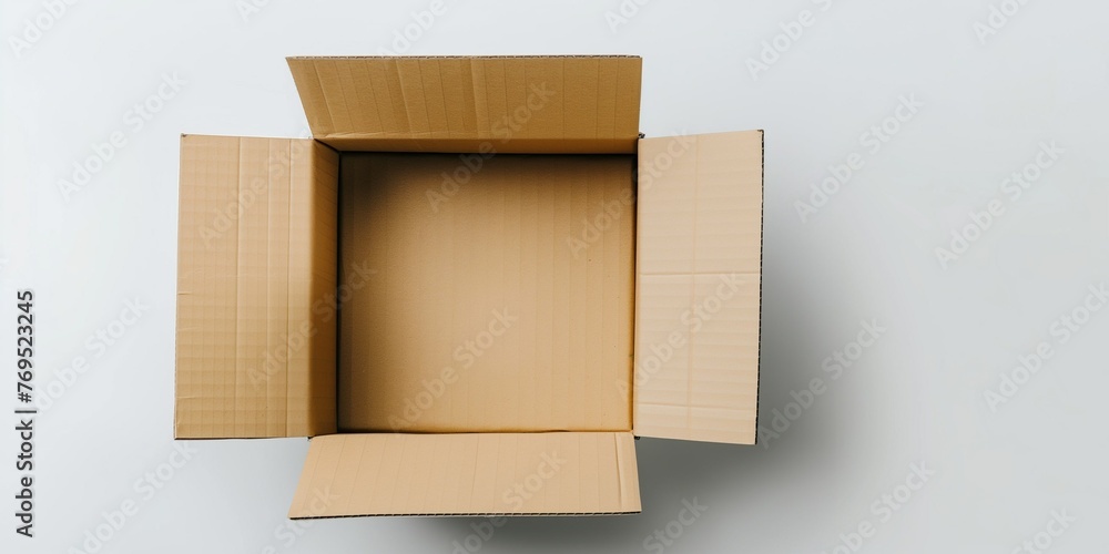 Cardboard box isolated on a white background Cardboard box isolated on a white background