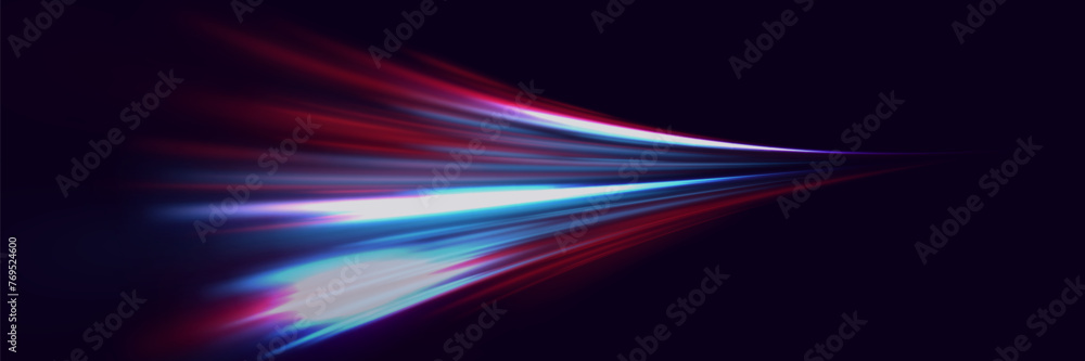 Modern abstract high speed light glare effect. Futuristic technology of dynamic movement and speed. Modern abstract high speed light glare effect. Futuristic technology of dynamic movement and speed.