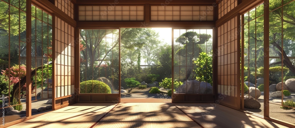 Japanese traditional window design.