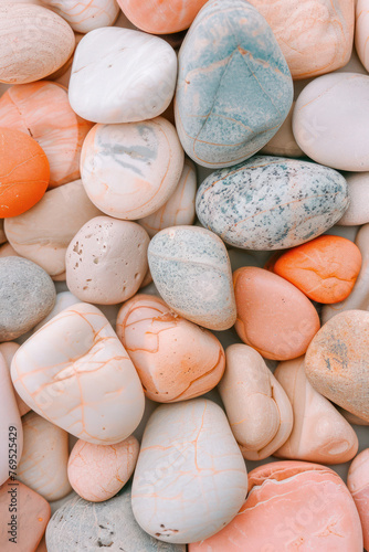 Cluster of Weathered Rocks in Various Shapes and Sizes