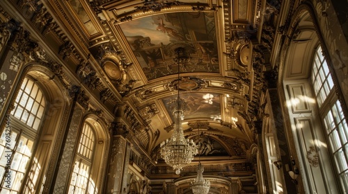 Antique and baroque ceiling