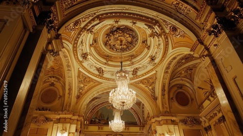 Antique and baroque ceiling photo
