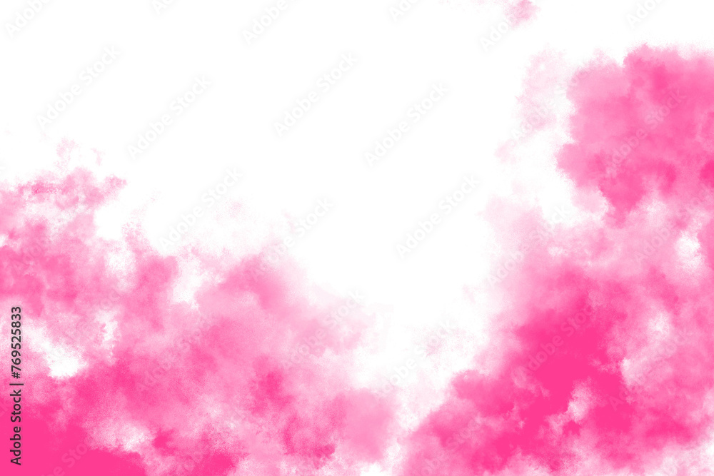 Realistic pink smoke transparent overlay 