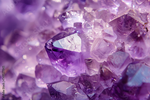 Close-Up of Purple Crystals