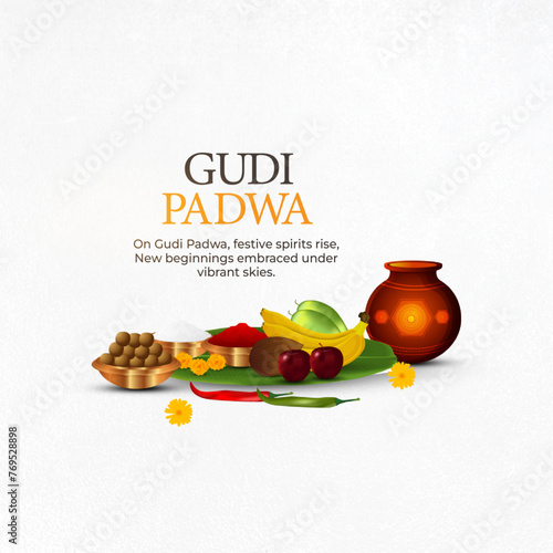 Illustration of Gudi Padwa ...