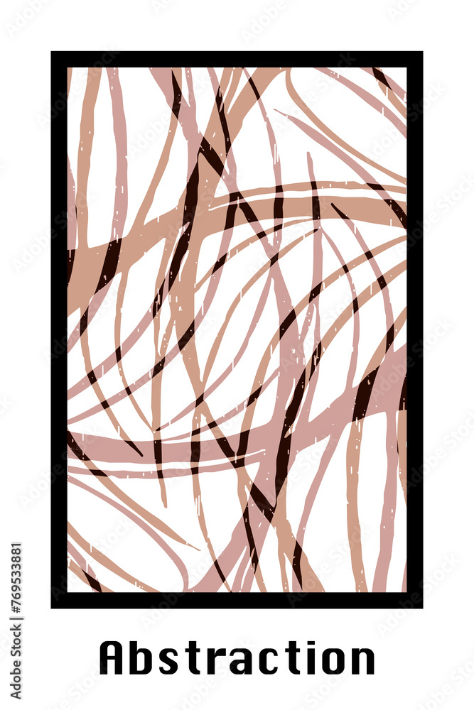 Abstract pattern. Illustration for printing on wall decorations. For use in graphics.