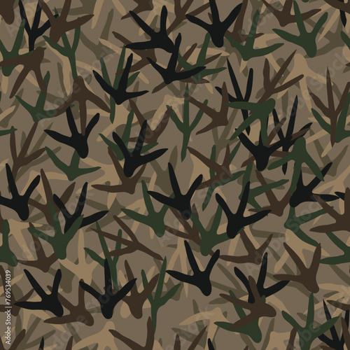 seamless turkey camouflage pattern design