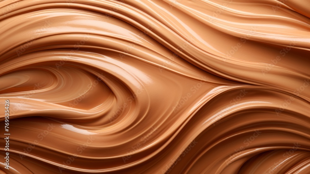 Swirls of chocolate cream as a background. Hot chocolate. Swirls of chocolate cream as a background. Hot chocolate.