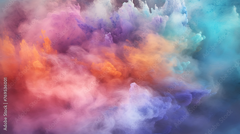 Digital color cloud smoke abstract graphic poster web page PPT background