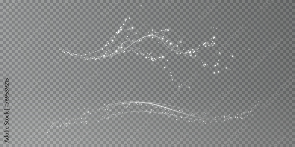 Holiday decor element in the form of a glowing white sakura branch. Abstract glowing dust. Christmas background made of luminous dust. Vector png. Floating cloud of holiday brAdobe Illustrator Artwork Holiday decor element in the form of a glowing white sakura branch. Abstract glowing dust. Christmas background made of luminous dust. Vector png. Floating cloud of holiday brAdobe Illustrator Artwork
