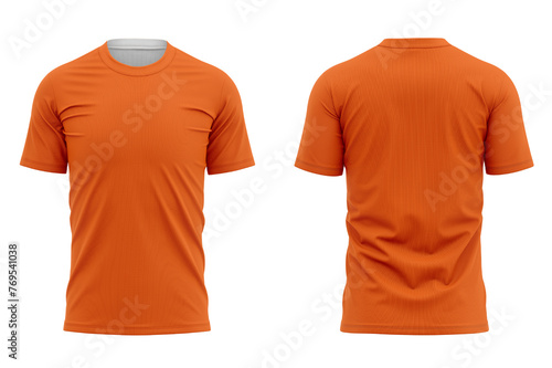 orange t shirt mockup 