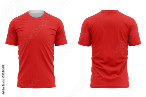 red t shirt mockup 