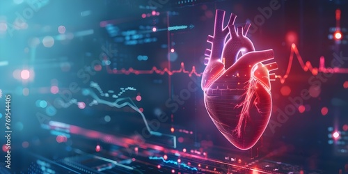 Interpreting heart hologram test findings for advanced detection of heart disease and myocardial infarction. Concept Advanced Detection, Heart Hologram Test, Heart Disease, Myocardial Infarction