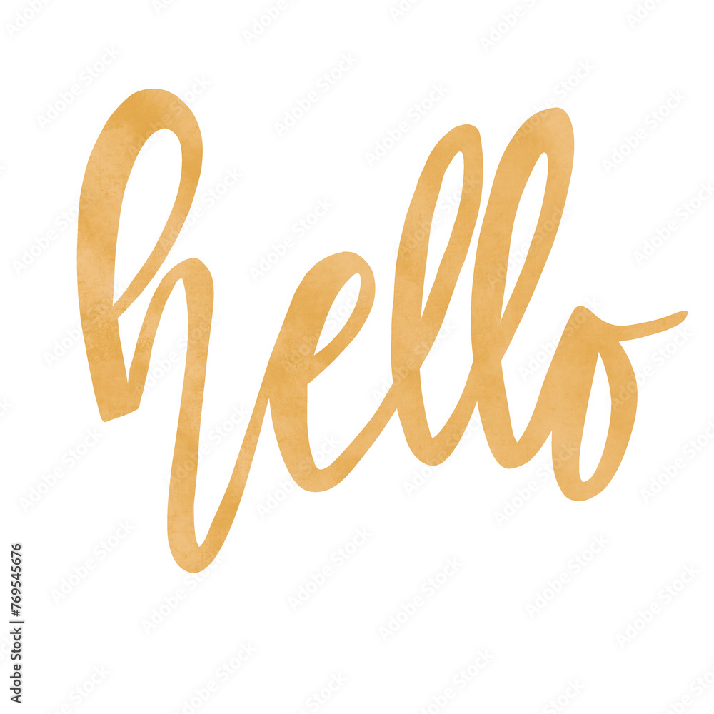 Obraz premium hello lettering