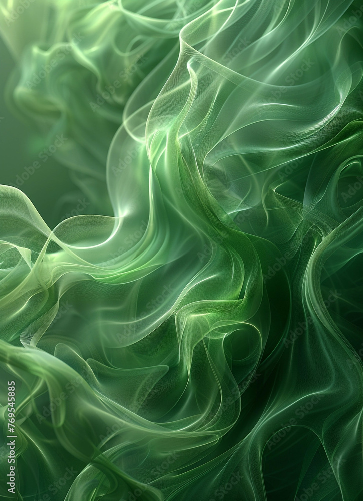 Abstract green background with blurred waves and lines, simple design, high resolution, professional illustration. The background is a soft gradient of light green color with smooth curves. Abstract green background with blurred waves and lines, simple design, high resolution, professional illustration. The background is a soft gradient of light green color with smooth curves.