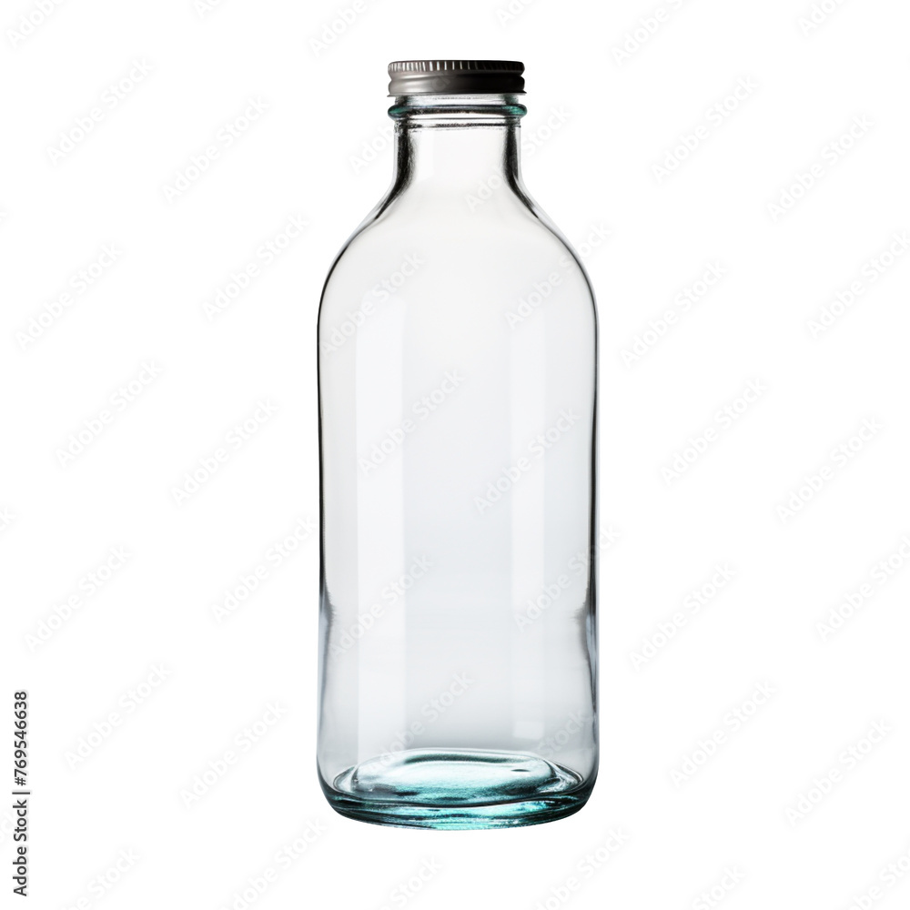 clear glass bottle isolated on transparent background clear glass bottle isolated on transparent background