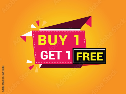 buy 1 get 1 free banner. Special offer banner, big sale, sale banner, banner design template.