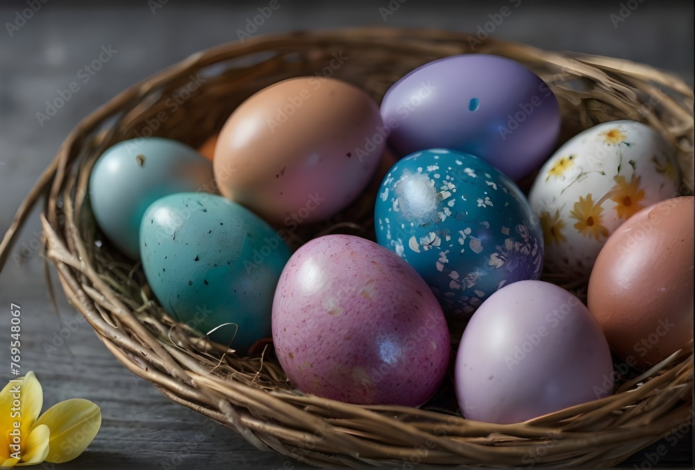 colored easter eggs