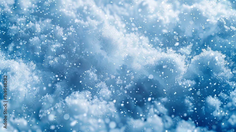 A fresh snow texture background, glowing softly in a serene blue tone A fresh snow texture background, glowing softly in a serene blue tone