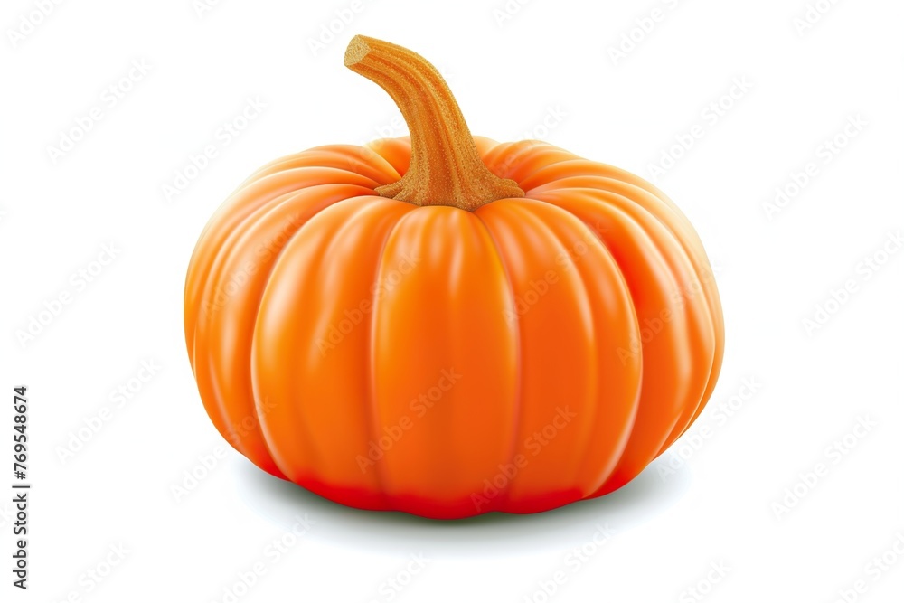 Obraz premium Realistic vector orange pumpkin 