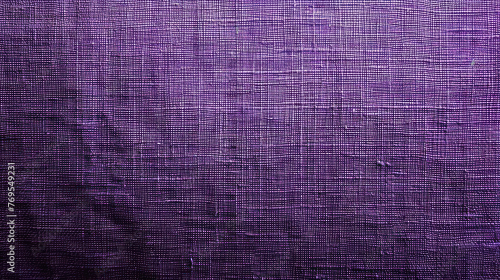 Fototapeta premium Close Up of Purple Cotton Canvas Texture