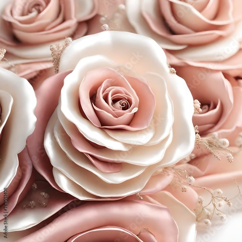 pink rose close up