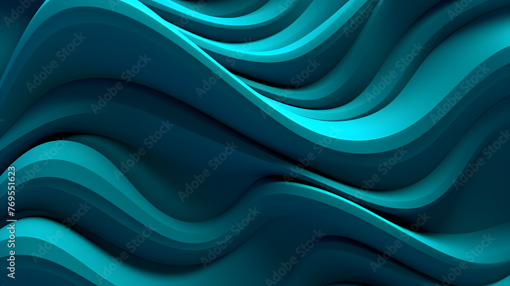 Obraz premium Digital blue and green swirl ripple abstract graphic poster web page PPT background