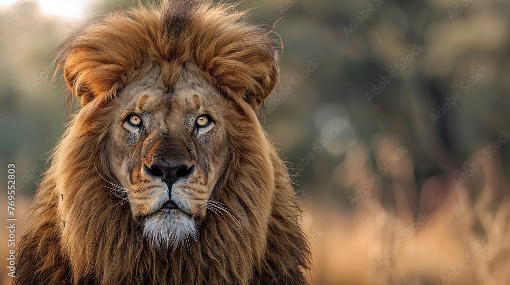 portrait of a lion