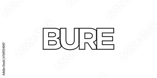 Bure in the Ethiopia emblem. The design features a geometric style, vector illustration with bold typography in a modern font. The graphic slogan lettering.