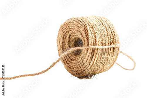 Spool of Twine on White Background