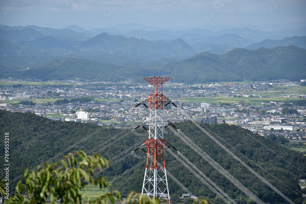 Fototapeta premium 山の上から見た景色