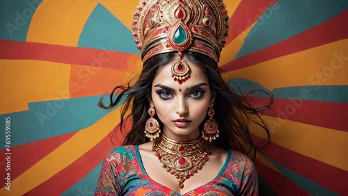 Regal Elegance: Traditional Indian Bridal Beauty