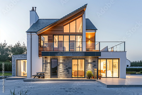 Belle maison moderne et contemporaine d'architecte © Chlorophylle