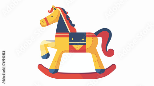 Rocking horse icon Flat vector isolated on white background