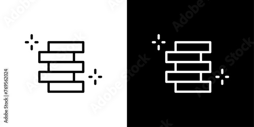 シンプルな硬貨コインのベクターアイコン