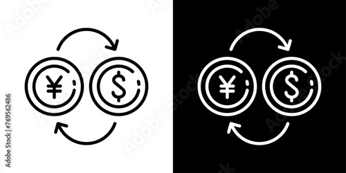 シンプルな両替のベクターアイコン
