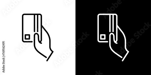 シンプルなクレジットカードのベクターアイコン