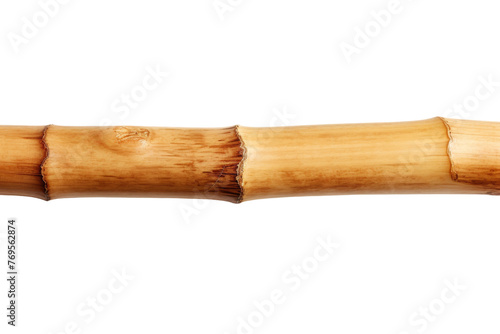 Ethereal Elegance: A Majestic Wooden Stick on a White Canvas. On a White or Clear Surface PNG Transparent Background.