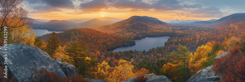 Stunning panoramic photo of the New York state landscape