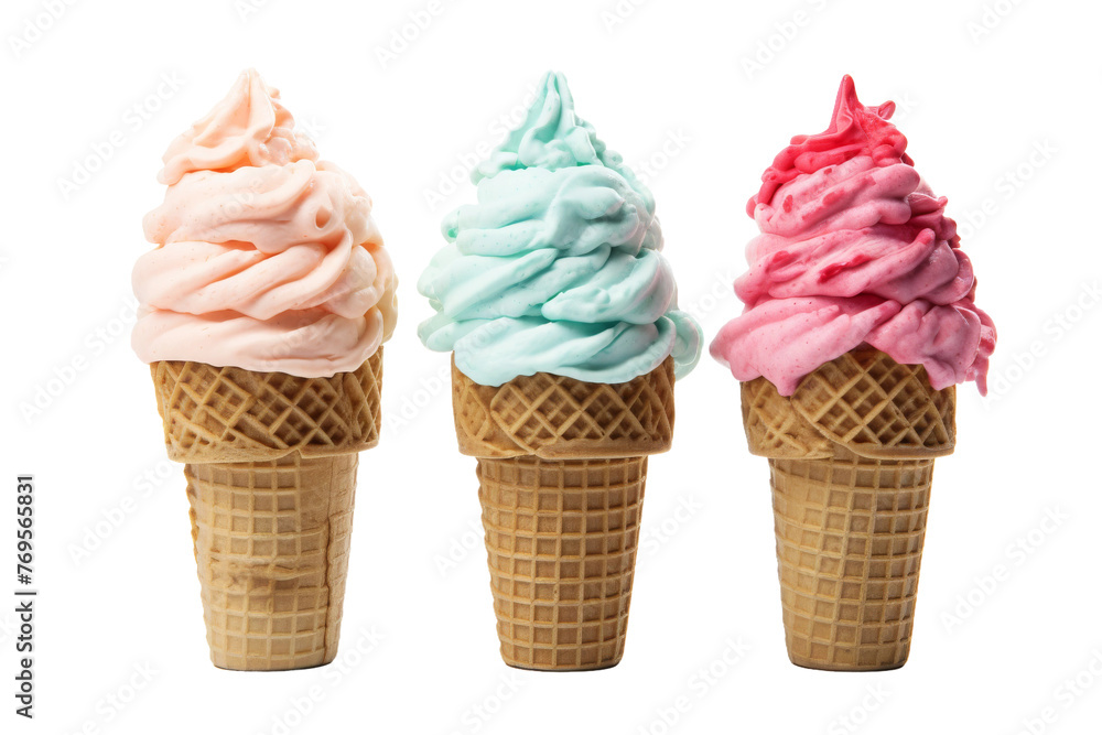 Trio of Delectable Delights. On a White or Clear Surface PNG Transparent Background. Trio of Delectable Delights. On a White or Clear Surface PNG Transparent Background.