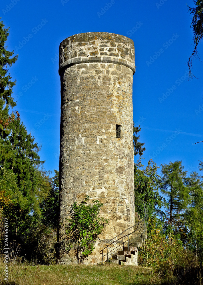 Tower at Dalwigker Warte near Korbach