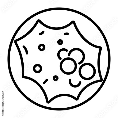 An outline style icon of a blastocyst 